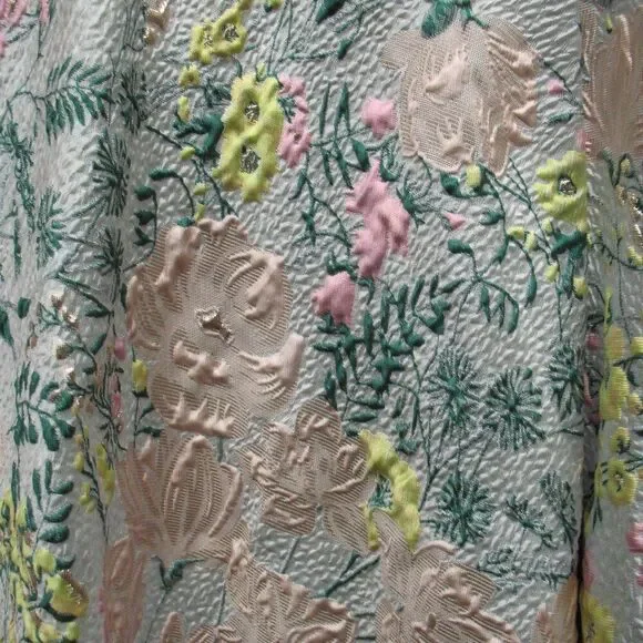 MAC DUGGAL  11919 Multicolor One Shoulder Brocade Floral Dress With Bow - Picture 11 of 16